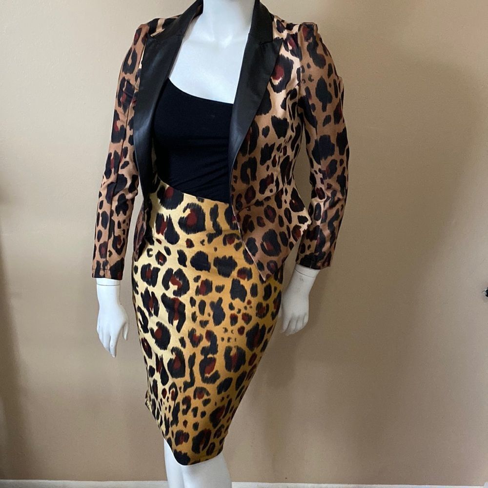 Kardashian Collection Dress Blazer Jacket w/matching Pencil Skirt